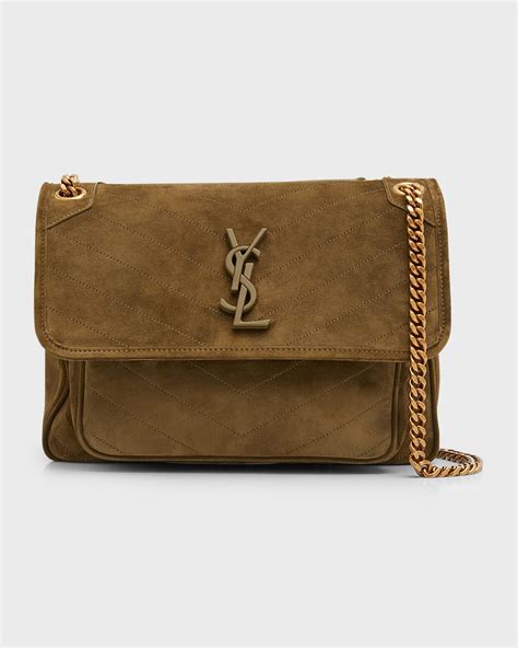 ysl suede handbag|YSL large shoulder bag.